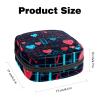 Valentine's Day Heart Beat Menstrual Pad Purse for School, Tampons Collect Pouch for Women Girls, Soft Sanitary Napkin Disposal Bags view 2