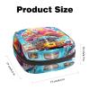 RODAILYCAY Portable Menstrual Pad Bags, Large Capacity Sanitary Napkin Storage Bag, First Period Kit for Girls Women, Zipper Nursing Pad Holder Brain and Bus view 2