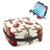 RODAILYCAY Sanitary Napkin Storage Bag, Zipper Period Pouch for Teen Girls Women, Portable Menstrual Tampons Collect Bags Easter Cross view 1