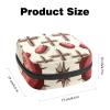RODAILYCAY Sanitary Napkin Storage Bag, Zipper Period Pouch for Teen Girls Women, Portable Menstrual Tampons Collect Bags Easter Cross view 2
