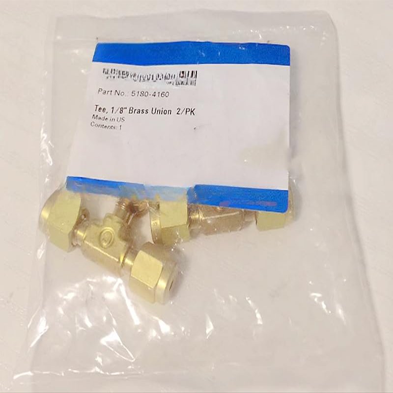 2PCS NEW FOR 1/8 "brass three way gas chromatograph gas pipe 5180-4160