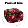 RODAILYCAY Cherry Sanitary Napkin Storage Bag, Tampons Collect Holder Purse, First Period Kit for Girls Women, Pad Bag for Period for School view 2