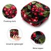 RODAILYCAY Cherry Sanitary Napkin Storage Bag, Tampons Collect Holder Purse, First Period Kit for Girls Women, Pad Bag for Period for School view 3