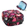 RODAILYCAY Sanitary Napkin Storage Bag for Women Cute, Feminine Menstruation Pad Holder for Period, Portable Zipper Menstrual Pad Bags Happy Valentine's Day Love Heart view 1