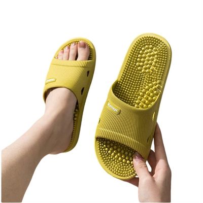 Acupressure Massage Slippers Men Women Deep Tissue Foot Massager Plantar Fasciitis Pain Reflexology Therapy Shoes Promoting Blood Circulation Relaxation Gifts For Parents ( Color : Green , Size : 6.5/