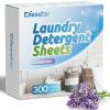Diesetsr Laundry Detergent Sheets 150 Counts 300 Small Loads Travel Laundry Sheets ECO-friendly,No Plastic Clothes Washing Soap-Lavender view 1