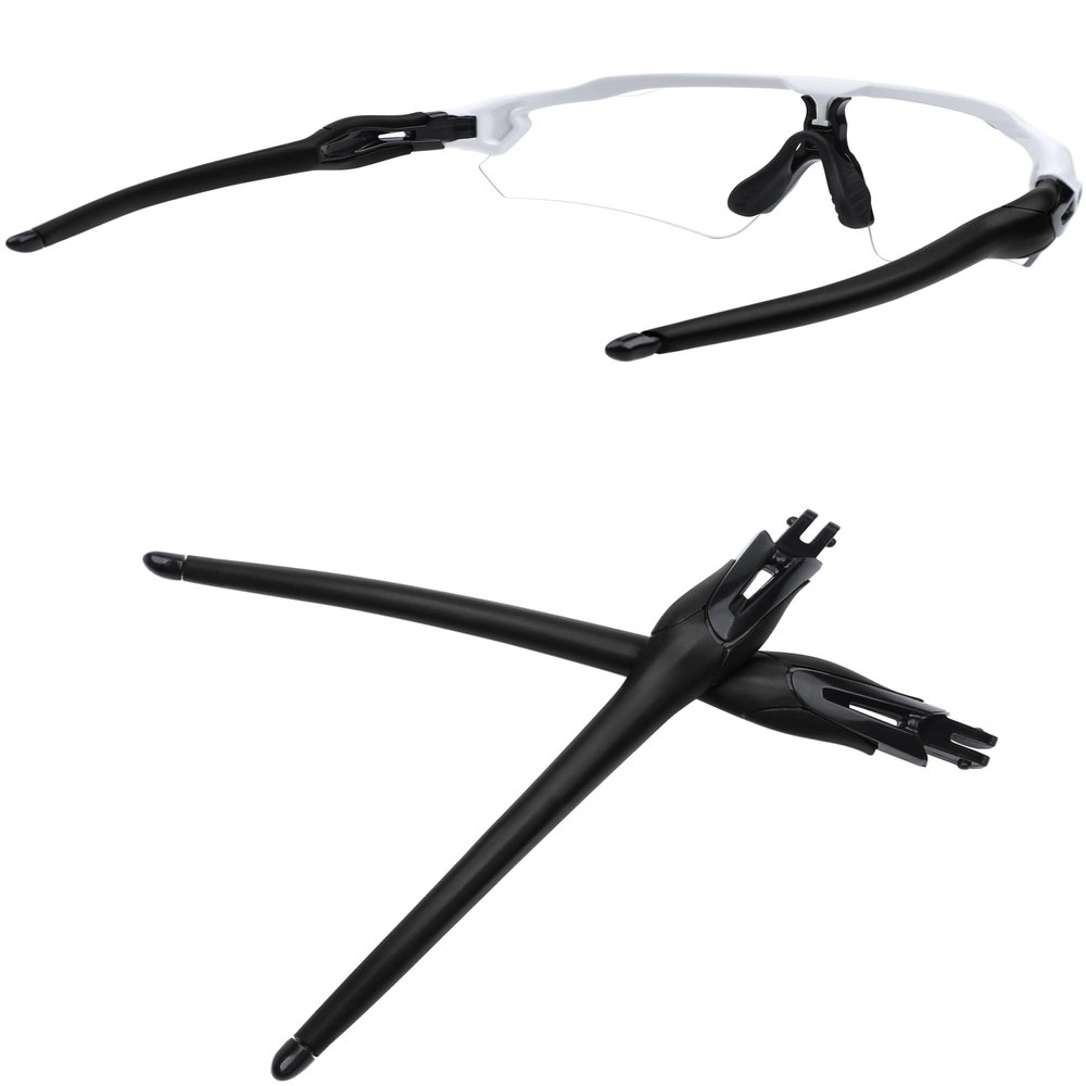 MYCOURAG Replacement Temples Arms Legs Compatible with Oakley Radar EV Path/Pitch/Advancer Sunglasses-Black - Black