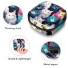 RODAILYCAY Cat Pattern Sanitary Napkin Storage Bag, Tampons Collect Holder Purse, First Period Kit for Girls Women, Pad Bag for Period for School view 3