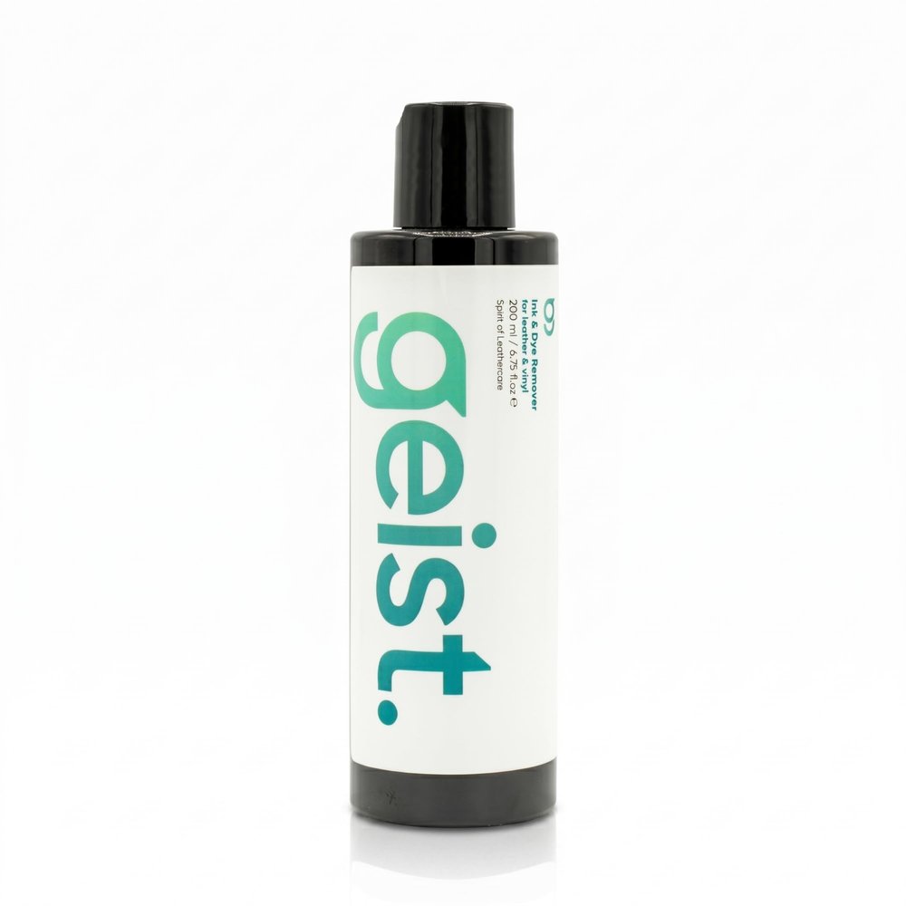 Geist. Ink and Dye Remover for Leather, PVC and PU | Plant-based, no solvents | 200 ml / 6.75 fl.oz