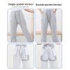 CRAZY ROSA Catheter Leg Bag Pants for Elderly Incontinence Patient Urine Bag Holder Trousers for Nephropathy Foley (XX-Large,Black (1pocket)) view 4
