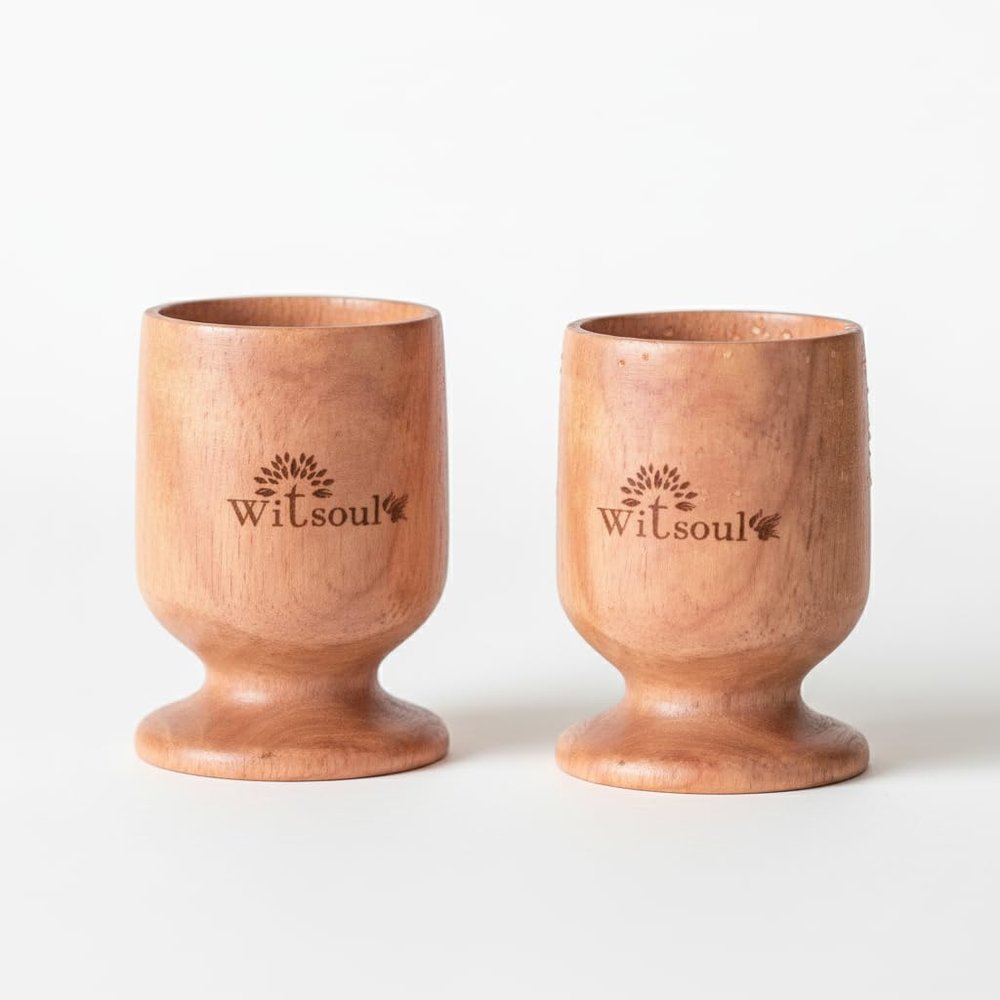 WITSOUL Neem Eye wash Cup Help to Rinses Out Dirt from Eye with Ayurvedic Healing PCS of 2