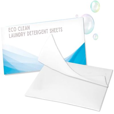 Detergent Sheets, Eco Clean Laundry Concentrated Sheets (Fresh Lavender, 40 Pack)