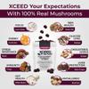 XCEED NATURE Lions Mane & Cordyceps Mushroom Gummies - 10in1 Supplement - for Focus, Energy, Mood, Memory & Clarity - 60 Pcs view 3