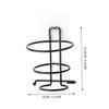 Beavorty Wall Mounted Hair Dryer Holder Sturdy Hair Blower Rack for Bathroom Storage Modern and Minimalist Design Black view 2