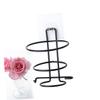 Beavorty Wall Mounted Hair Dryer Holder Sturdy Hair Blower Rack for Bathroom Storage Modern and Minimalist Design Black view 3