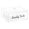 VOTLEVT Acrylic Laundry Detergent Sheets Holder, Laundry Sheets Holder with Lid, Laundry Sheets Container Laundry Room Organizers view 1