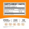 BulkSupplements.com AAKG Capsules - L-Arginine Supplement, Nitric Oxide Supplement - Gluten Free, 4 Capsules per Serving, 240 Count (Pack of 1) view 2
