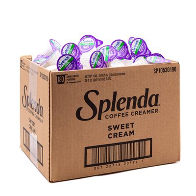SPLENDA Single Serve Coffee Creamer Cups, Sugar Free Sweet Cream, 180 Count