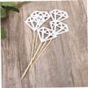 ULDIGI 50pcs Glitter Cake Toppers for Weddings Birthdays and Celebrations Elegant Silver Cupcake Decoration to Use for Event view 2