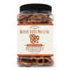 Everton Toasted Pecan Butter Toffee Pretzels: Pecan bits and flavors, made in small batches for that Rich Small Batch 15oz Gourmet Grab Jar. view 1