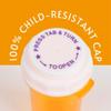 Five Star Supplies Thumb Tab Plastic Pill Bottles - Reversible Cap Easy Open & Child Resistant - Pill Container Prescription Vial - Easy Open/Push N Turn (Blue, 13 DRAM 215 ct.) view 3