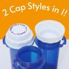 Five Star Supplies Thumb Tab Plastic Pill Bottles - Reversible Cap Easy Open & Child Resistant - Pill Container Prescription Vial - Easy Open/Push N Turn (Blue, 13 DRAM 215 ct.) view 4