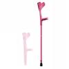 Foldable Crutches for Walking, Adult Forearm Crutches, Aluminum 10 Height Adjustable Walking Sticks for Men Women (Color : Pink) view 1