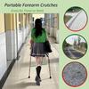Foldable Crutches for Walking, Adult Forearm Crutches, Aluminum 10 Height Adjustable Walking Sticks for Men Women (Color : Pink) view 2