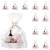 36 Pcs Basket for s DIY Empty Basket Bulk Include 12 Tray with Handles 12 Plastic Bags and 12 Multicolor Bows for Graduation Wedding Birthday,10.23 x 7.08 x 7.08 Inches view 1