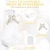 36 Pcs Basket for s DIY Empty Basket Bulk Include 12 Tray with Handles 12 Plastic Bags and 12 Multicolor Bows for Graduation Wedding Birthday,10.23 x 7.08 x 7.08 Inches view 2