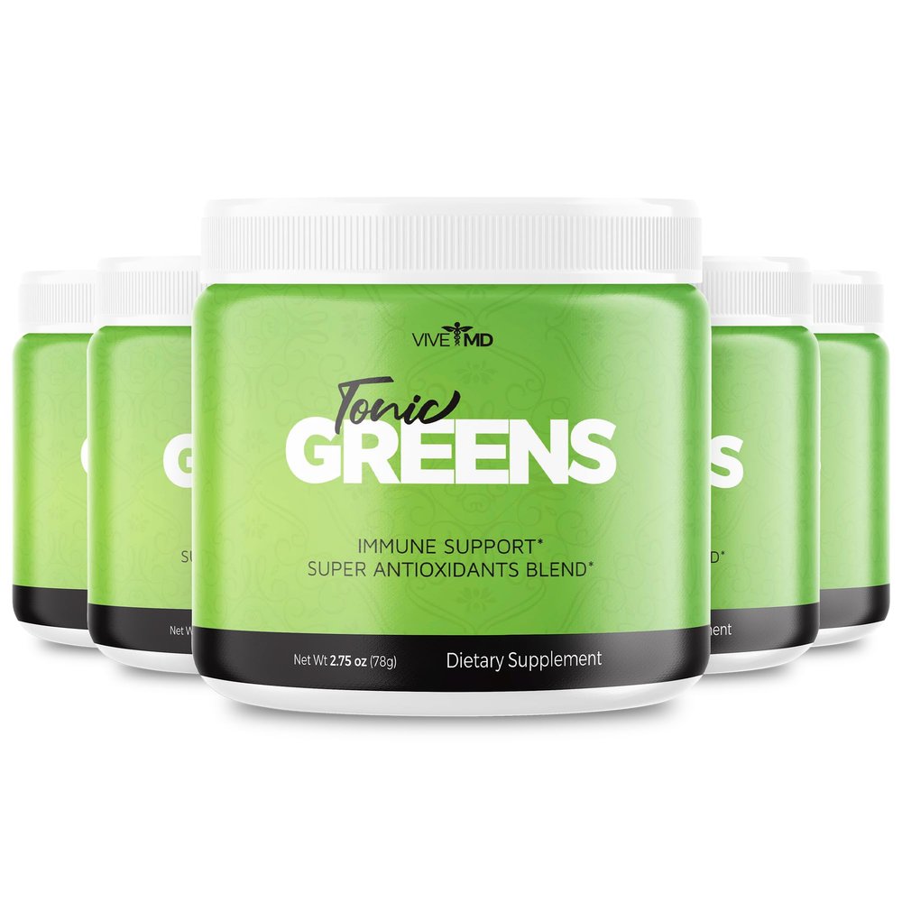 Tonic Greens Vitamin Boost Supplement Official Formula - Natural Green Blend Energy Supplement Extra Strength with BCAA, L-Glutamine, Vitamin B6, Revolutionary Energy Fix Solution Reviews (5 Pack)