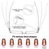 WEMOOTANTS 4 Packs Large Women's Reading Glasses 2.0 Square Clear Readers 1.00 1.25 1.50 1.75 2.00 2.25 2.50 2.75 3.00 3.50 4.00 view 4