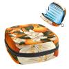 Sanitary Napkin Storage Bag for Feminine Pads, First Period Kit for Women, Orange Portable Menstrual Period Sanitary Pouch view 1