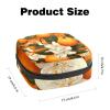 Sanitary Napkin Storage Bag for Feminine Pads, First Period Kit for Women, Orange Portable Menstrual Period Sanitary Pouch view 2