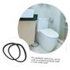 Uonlytech 2pcs Elderly Potty Stool Toilet Seat Riser Fixing Ring for Commode Bags view 2