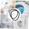 Uonlytech 2pcs Elderly Potty Stool Toilet Seat Riser Fixing Ring for Commode Bags view 3