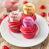 Olutacot 48 Pcs Happy Mother's Day Cupcake Topper Mirror Disc Acrylic Cake Topper Charms Happy Mother's Day Round Cake Engraved Topper Charms for Mother's Day Birthday Party Decor view 3