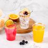 Goodluck 50PCS 10oz Gold Plastic Cups for Party, Disposable Gold Rim Cups, Plastic Cocktail Glasses for Wedding Thanksgiving, Christmas, and Parties view 2