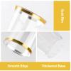 Goodluck 50PCS 10oz Gold Plastic Cups for Party, Disposable Gold Rim Cups, Plastic Cocktail Glasses for Wedding Thanksgiving, Christmas, and Parties view 3