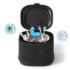 Ultrasonic Retainer Cleaner, Professional ATCKIT Ultrasonic Dentures Cleaner Machine with 7.5 OZ 46KHz, ATCKIT Portable Jewelry Cleaner for Dental, Invisalign, Mouth Guard, Braces, Aligner, Black view 1