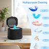 Ultrasonic Retainer Cleaner, Professional ATCKIT Ultrasonic Dentures Cleaner Machine with 7.5 OZ 46KHz, ATCKIT Portable Jewelry Cleaner for Dental, Invisalign, Mouth Guard, Braces, Aligner, Black view 3