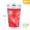 Goodluck 200PCS 12oz Silver Plastic Cups for Party, Disposable Silver Cups, Plastic Cocktail Glasses for Wedding Thanksgiving, Christmas, and Parties view 4