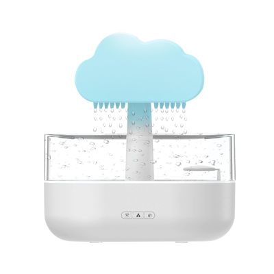 Essential Oil Diffuser Aromatherapy Humidifier with 7 Colors Light & Auto Shut Off & Water Drip Sound Aroma Diffuser for Home Room Office Yoga (White)