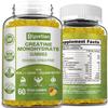 Riyuetian Creatine Monohydrate Gummies, Creatine for Men & Women, Chewable Creatine for Enhancing Focus and Endurance, 5g Creatine per Serving, Sugar-Free, 60 Count view 1
