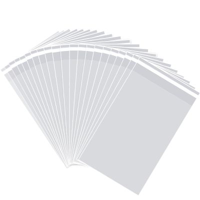 8x10 inch 100Pcs Clear Self Sealing Cellophane Bags Resealable Adhesive Candy Nuts Treat Party Favors Photos B5 Cards Envelopes Gift Plastic Packaging Poly Bag