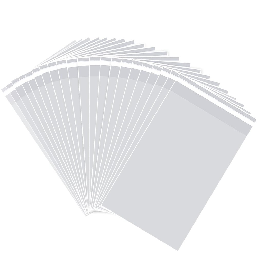 8x10 inch 100Pcs Clear Self Sealing Cellophane Bags Resealable Adhesive Candy Nuts Treat Party Favors Photos B5 Cards Envelopes Gift Plastic Packaging Poly Bag