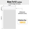 7x12 inch 100Pcs Clear Self Sealing Cellophane Bags Resealable Adhesive Candy Nuts Treat Party Favors Photos A5 Cards Envelopes Gift Plastic Packaging Poly Bag view 2