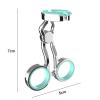leasote Contact Lens Wearing Aids, Portable Contact Lens Eyelid Stretcher Insertion and Remover Tool, Silicone Center Axis Control Contacts Lens Helper with Comfortable Handle Green view 4