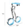 leasote Contact Lens Wearing Aids, Portable Contact Lens Eyelid Stretcher Insertion and Remover Tool, Silicone Center Axis Control Contacts Lens Helper with Comfortable Handle Blue view 3