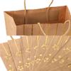 10 PCS Ramadan Gift Bags Kraft Paper Gift Bag with Handle Golden Arabic Goody Present Bags Eid Mubarak Party Treat Tote Wrapping Bag for Islamic New Year Birthday Wedding Baby Shower view 4